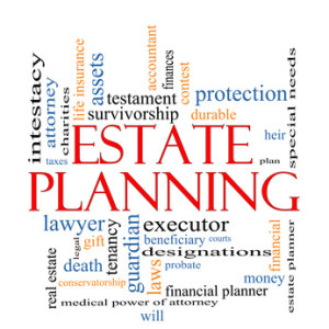 Estate Planning Word Cloud Concept